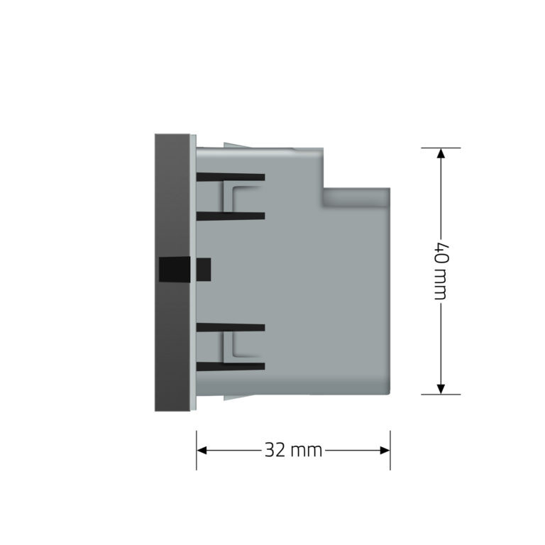 LIVOLO USB Type-C розетка LIVOLO, PD 45W, Power Delivery, швидка зарядка, сіра, модуль (VL-FCUC Коломия - фото 5