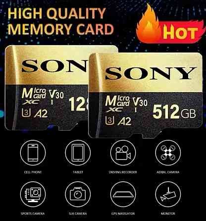 Xiaomi та SONY карта пам’яті флешка micro SD Card TF  256 512 Гб USB Київ