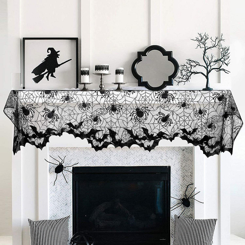 Декор на Хелловін штора на вікно 50 на 152 см чорний Київ - фото 5