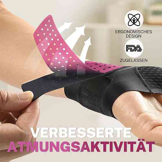 Бандаж пов’язка фіксуюча для зап’ястя L/XL з отвором для великого пальця, при болі, тендініті, артри Київ