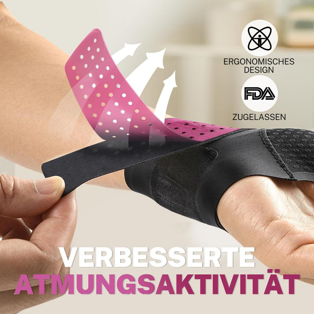 Бандаж повязка фиксирующая для запястья L/XL с отверстием для большого пальца, при боли, артрите, растяжениях Киев - изображение 2