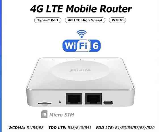 4G LTE Wi-Fi 6 Роутер под SIM-карту | Питание Type-C | Для блэкаутов. Харьков