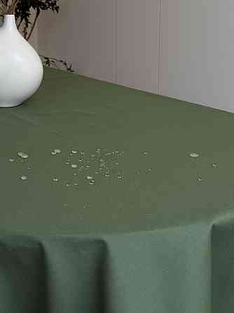Ecotton Скатертина столова Ecotton DUCK 170х220 см водовідштовхуюча однотонна зеленого оливково Коломыя