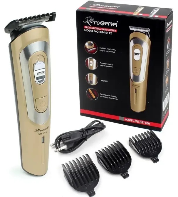 Машинка аккумуляторная для стрижки Gemei GM-6112 с насадками 6,9,12 мм 50Вт Коломыя - изображение 2