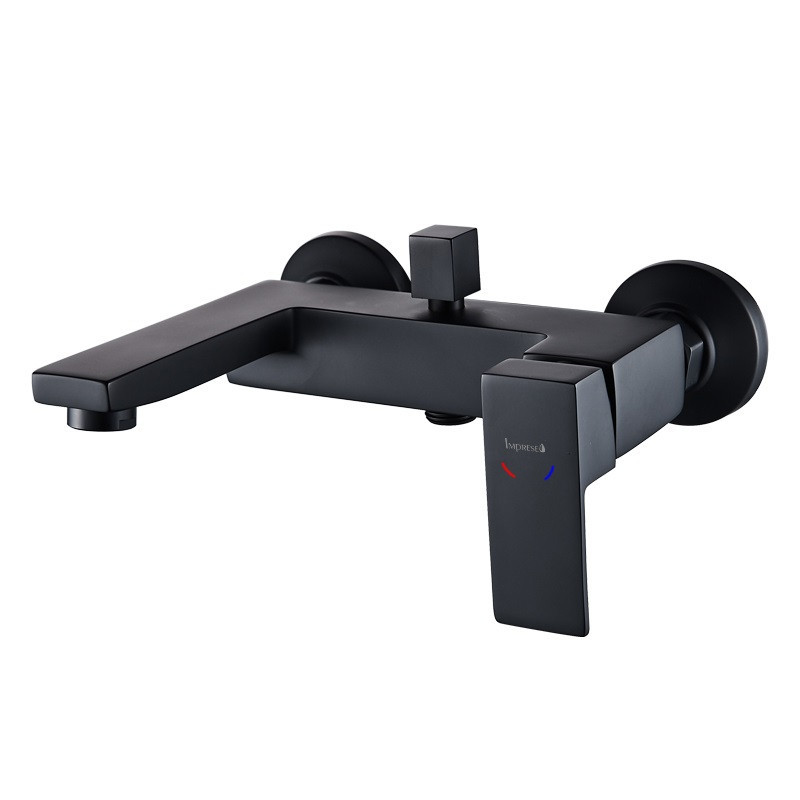 Змішувач для ванни IMPRESE KARLOV чорний Київ - фото 1