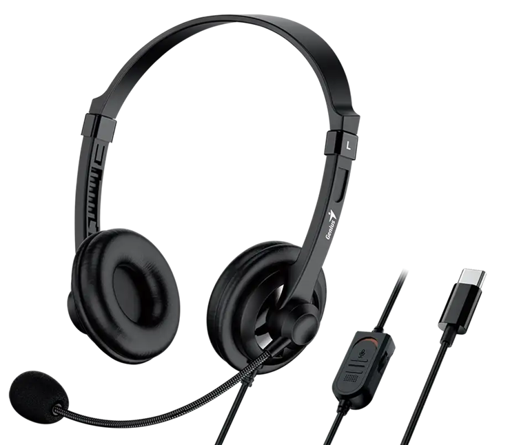 Гарнітура Genius HS-230U USB-C Black (7095641) Київ - фото 2