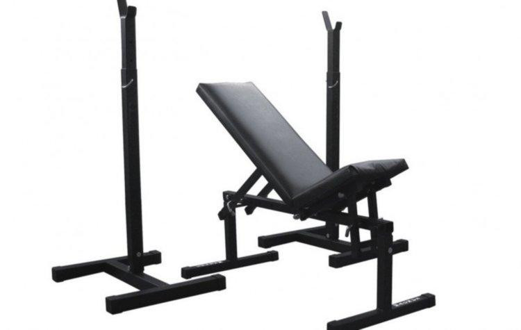 Скамья + стойки +  штанга с гранилитных блинов 115 кг Гантели, гири, штанги и диски комплект Киев - изображение 6