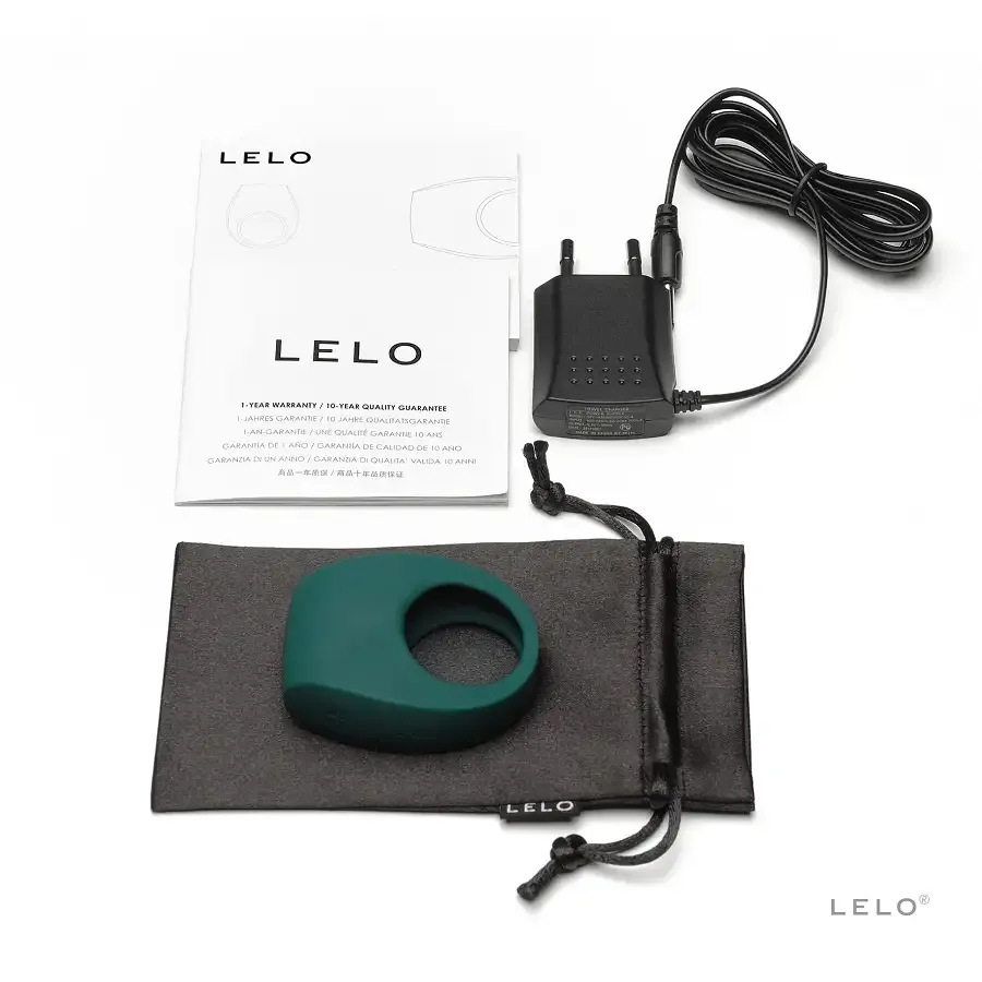 Ерекційне кільце з вібрацією LELO Tor 2 Green Львів - фото 4