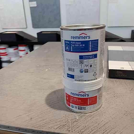 Шовковисто-матовий поліуретановий лак Remmers PUR Aqua TOP 500 2K M 1 кг Киев