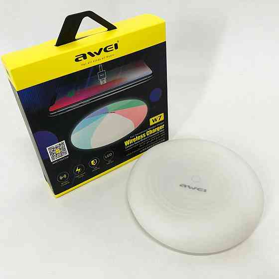 Бездротова зарядка з підсвічуванням 7 кольорів 10W 7 COLOR Awei W7 + WIRELESS CHARGE XD-91 Львів