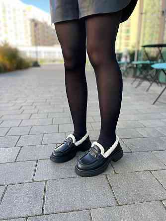 PLPS Лофери жіночі PLPS чорні натуральна шкіра низький хід 36-41 ( -1) Коломыя