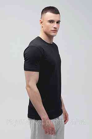Футболка базова Ray Premium Fit чоловіча чорна (U0102-Black) XL Київ