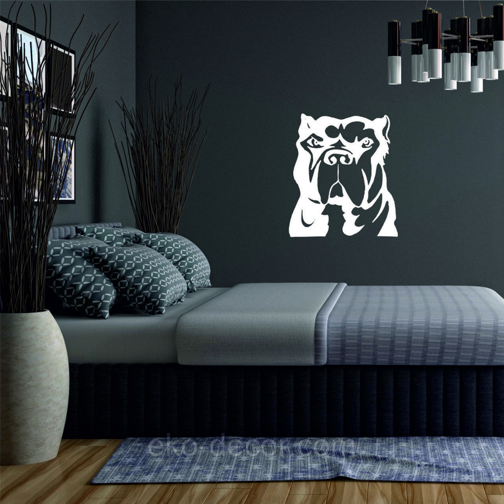 Декоративне настінне Панно «Кане-корсо», Декор на стіну 70*61 см., Білий Київ - фото 2