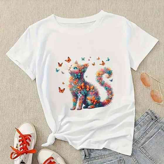 Футболка жіноча з принтом  44 Біла 2634324634 Дніпро