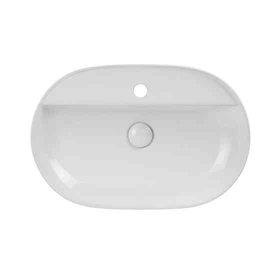 Раковина накладна Mixxus Premium ELLIPSE-0204 600х380х115mm з отвором під змішувач (MP6679) ( 10241 ) Харків