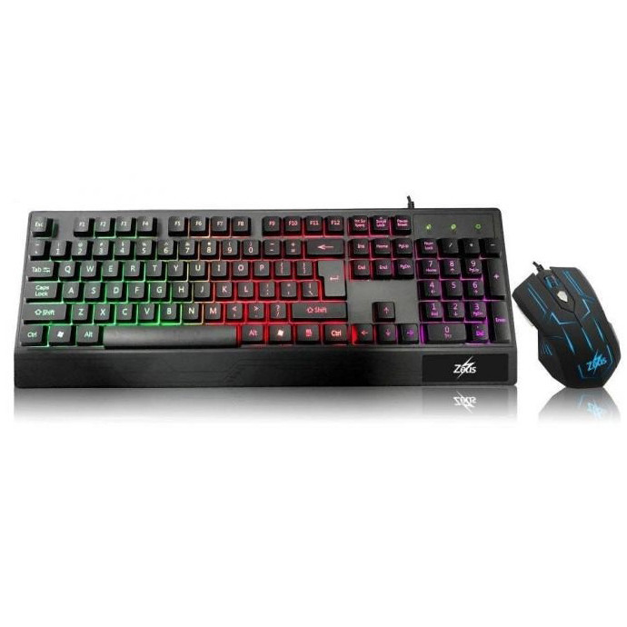 Клавиатура+мышка UKC с LED подсветкой от USB M-710, клавиатура игровая с подсветкой KE-237 и мышкой Киев - изображение 2