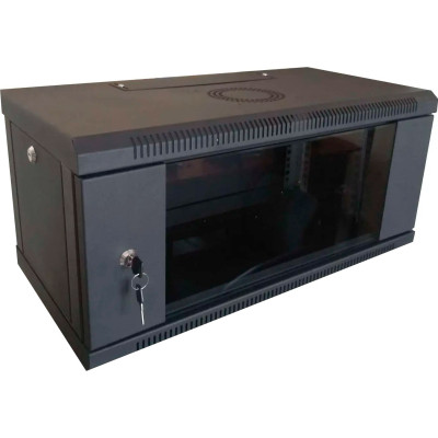 Шафа настінна Hypernet 4U 19" 600x450 (WMNC-4U-FLAT-BLACK) Вінниця - фото 1
