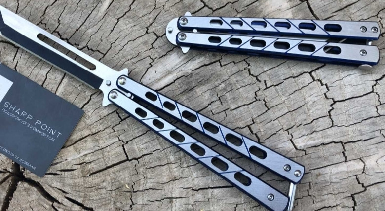 Нож Бабочка: расческа острые тренировочные . Киев - изображение 3