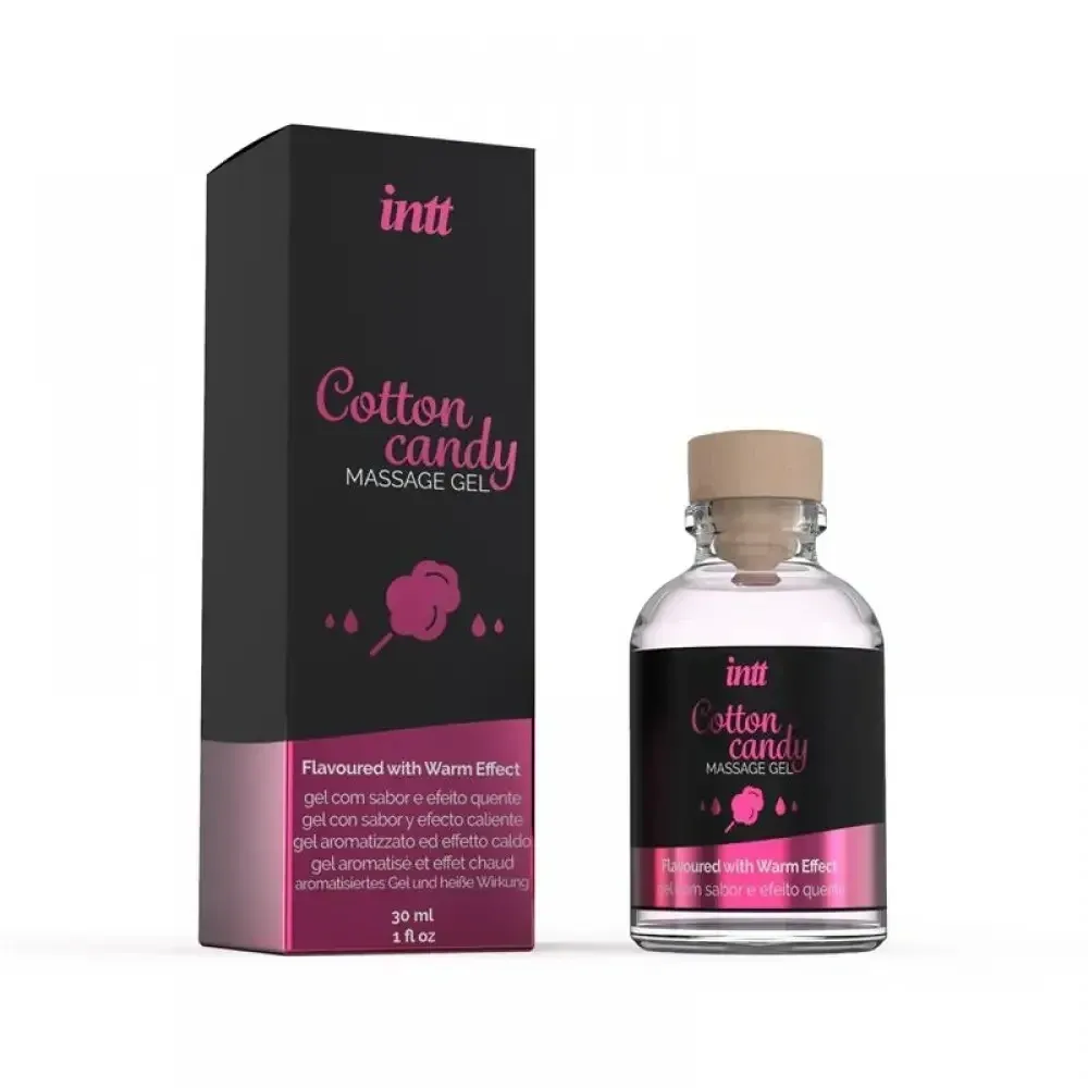 Съедобный массажный гель для интимных зон Intt Cotton Candy (30 мл) Sex Aura Киев - изображение 1