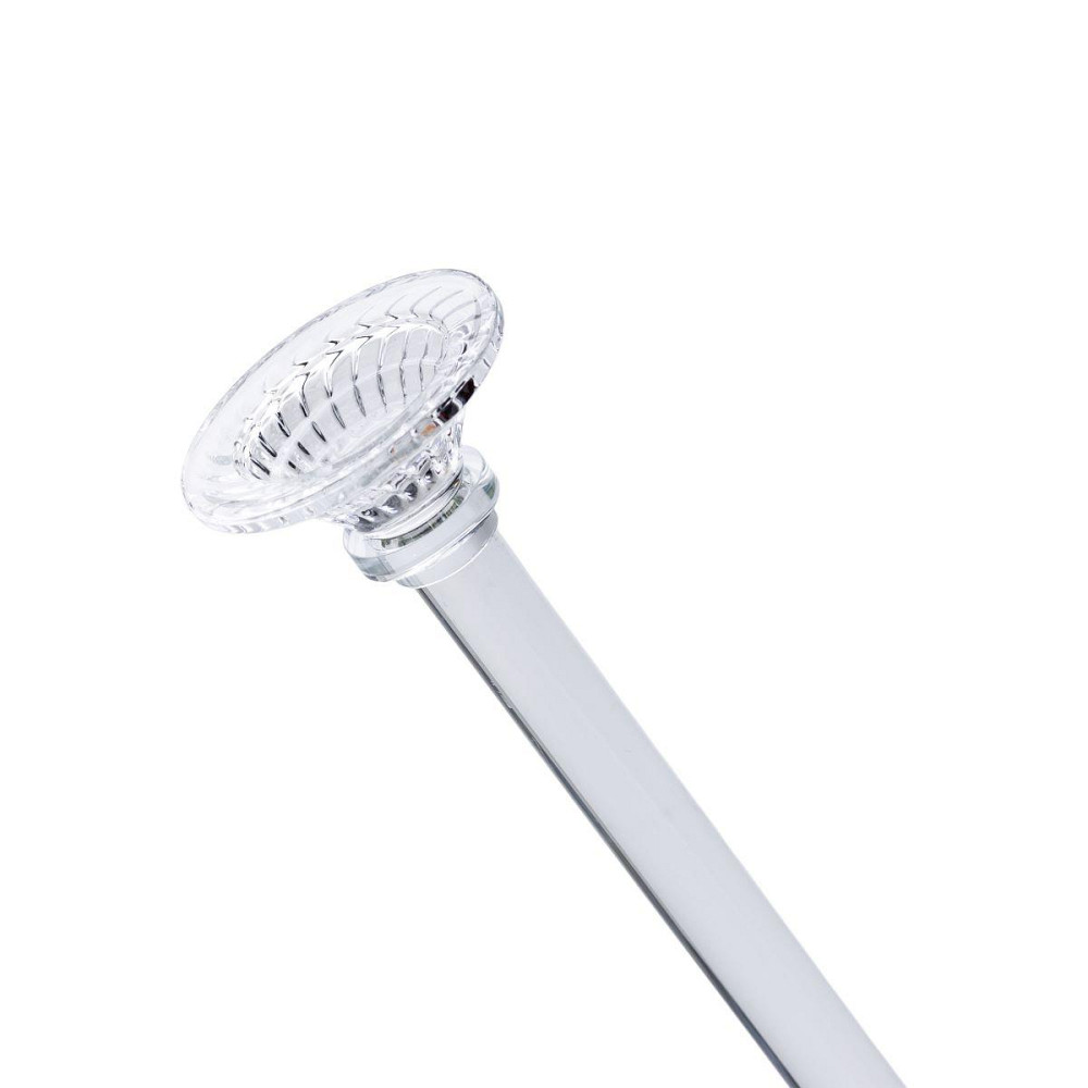 Декоративний скляний підсвічник на тонкій ніжці 39 см Київ - фото 1