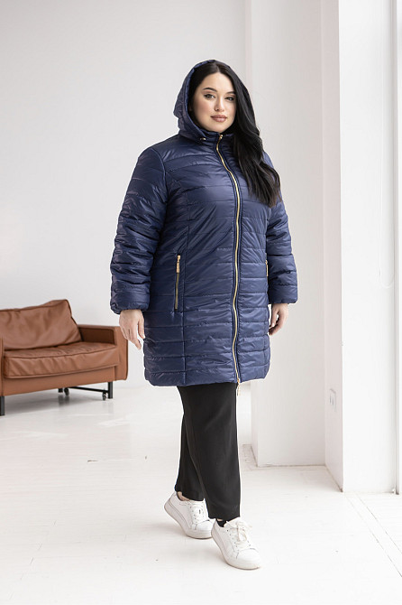 Женская удлинённая демисезонная куртка курточка больших размеров 54-78р Киев - изображение 9
