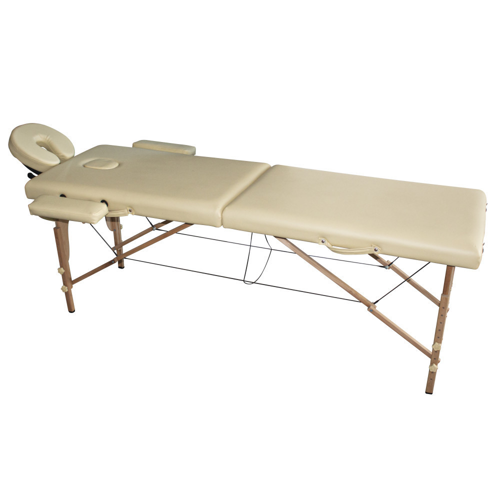 Кушетка медична масажна з дерев'яною рамою КМм-11 Дніпро - фото 1