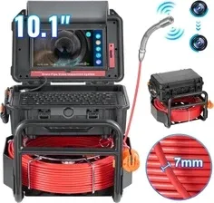 Сервер Камера kanalizacyjna 50 m - do inspekcji rur ekran dotykowy 10,1 cala wodoodporna i przenośna Київ - фото 1