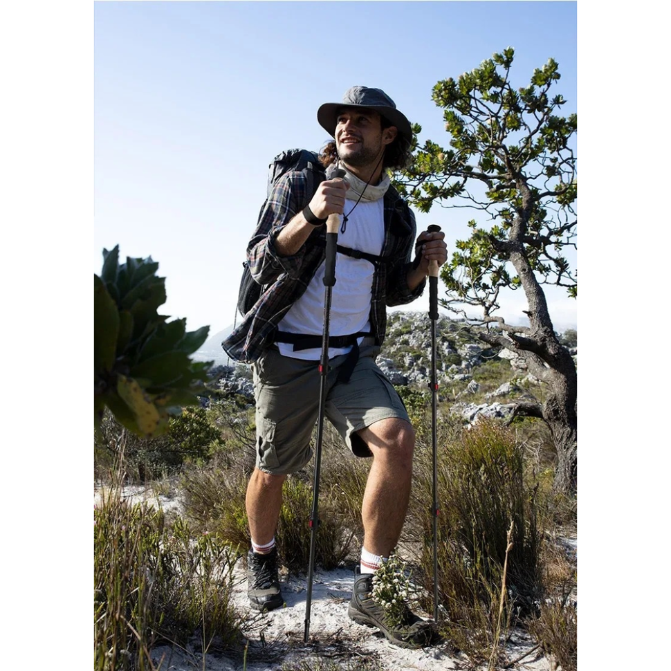 Трекінгова палиця Naturehike NH20DS003, 135 см, чорний/червоний Киев - изображение 2