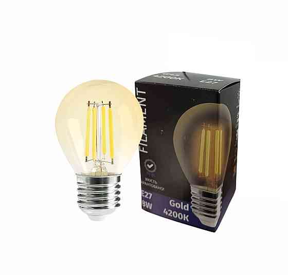 Лампочка LED SIRIUSSTAR filament gold 5406 8W (G45-4200K-E27) Коломия