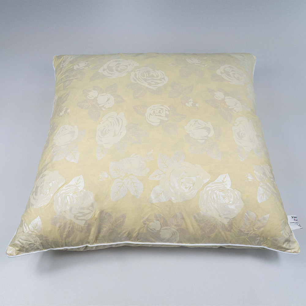 Подушка пуховая YouStar 30% пух 70% перо - упругая 70x70 см (Бежевый) Сумы - изображение 3