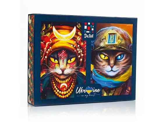 Пазли 2 in 1 Ukrainian Cat Soldier Ukrainian molfarka DT500-10 ТМ VLADI TOYS Київ