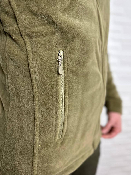 Чоловіча флісова кофта Flas Polar з велкро під шеврони та патчі Пісочний, S Київ - фото 3