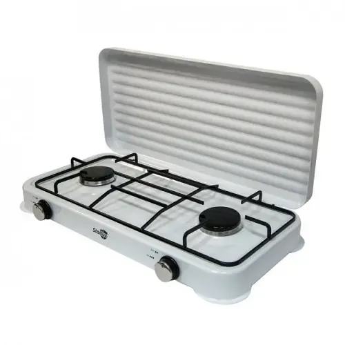 Настольная газовая плита на 2 конфорки STARLUX SGS 6002 (белая) Коломыя - изображение 2