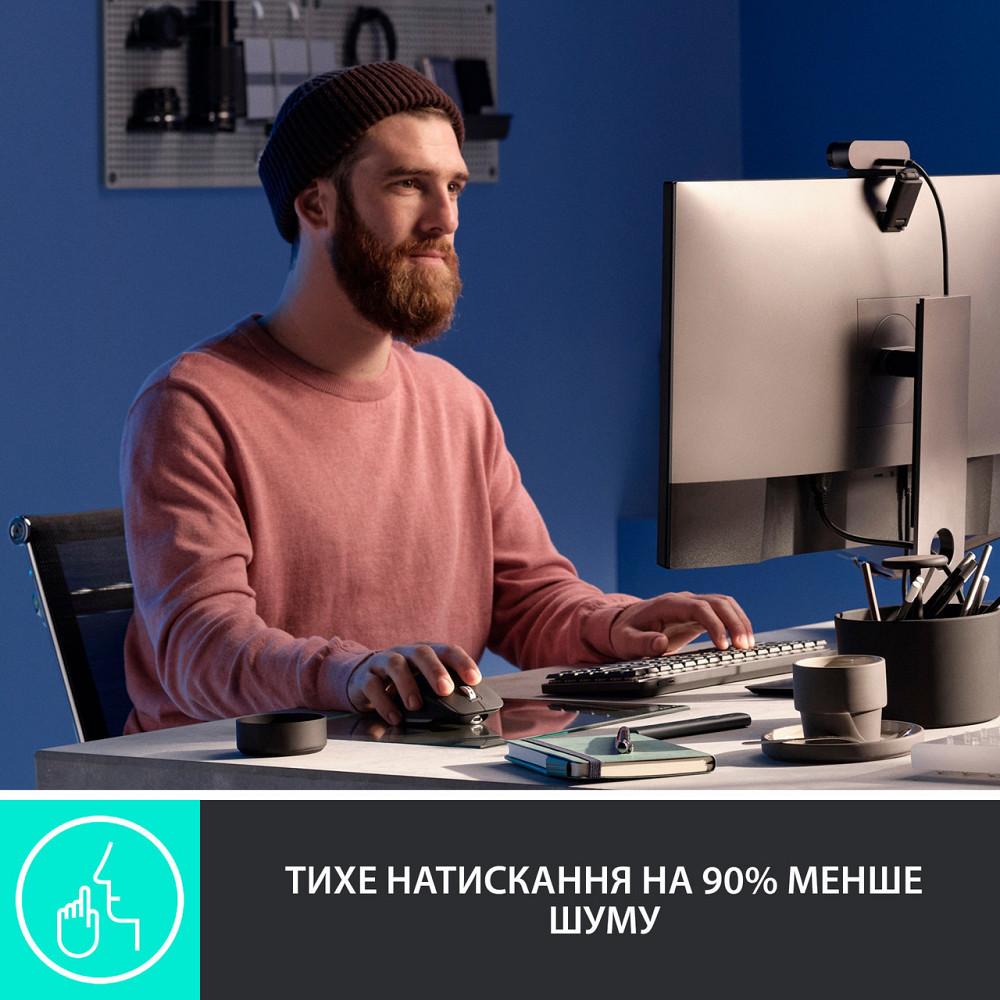 Миша Bluetooth Logitech MX Master 3S Graphite (910-006559) Темно-сірий Харьков - изображение 3