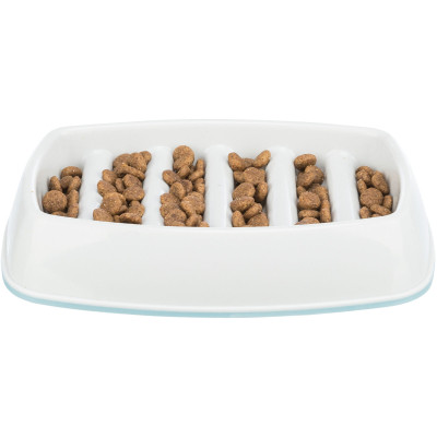 Посуд для котів Trixie Миска пластикова для повільного годування 250 мл/21х14 см (сіра) (4047974251928) Вінниця - фото 3