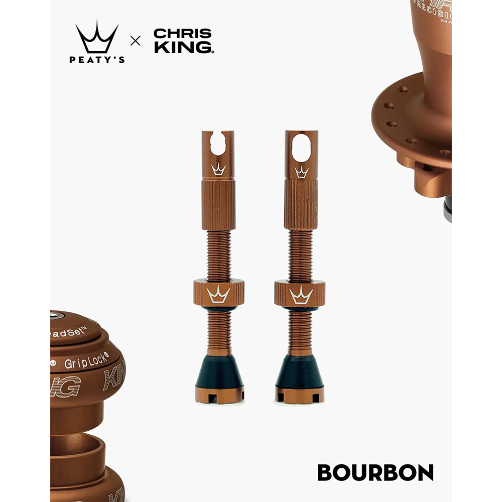 Ниппели Peaty's x Chris King Tubeless Valves, 42mm, Bourbon Київ - фото 1
