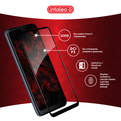 Скло захисне Intaleo Full Glue ZTE Blade L220 Black (1283126583360) Вінниця - фото 4