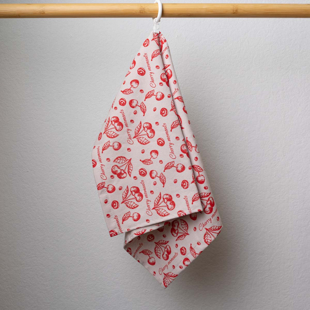 Набор махровых полотенец Вишня 40х60 см 10шт 300г/м2 GM Textile (Красный) Сумы - изображение 3