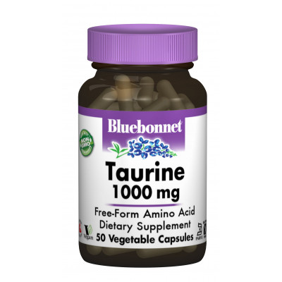 Амінокислота Bluebonnet Nutrition Таурин 1000 мг, 50 гелевих капсул (BLB-00087) Вінниця - фото 1