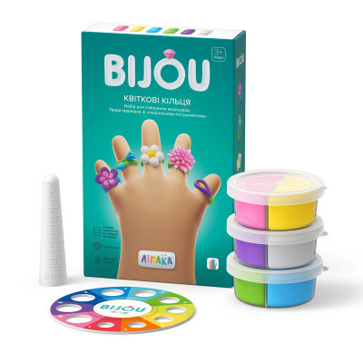 Набор для творчества Lipaka пластилина – Бижутерия: Цветочные Кольца (31001-UA01) Винница - изображение 2