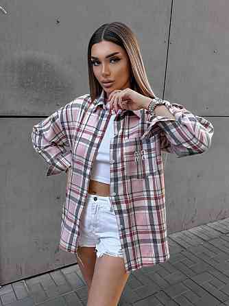 Женская рубашка в клетку (с накатом) Одесса