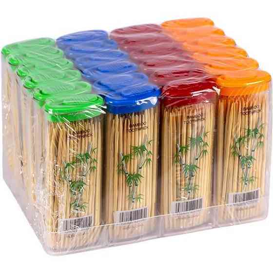 Зубочистки деревянные бамбуковые 70шт / 24пачек в спайке Днепр