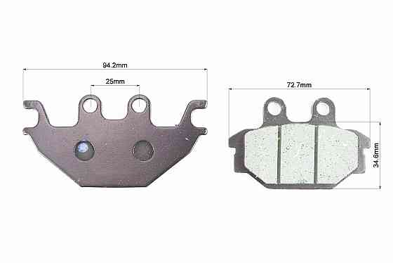 Гальмівні колодки (дискові) V250-R1/ARCTIC CAT-DVX 250/BOMBARDIER-250/KYMCO-KXR 250/YAMAHA YZF-R 125 к-кт Киев