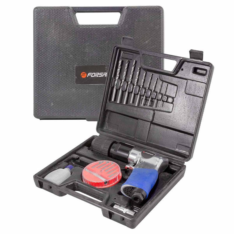 Пневмодрель з реверсом, набором біт і сверд 20пр(патрон:1-10мм,2200об/хв,6.3Bar,штуцер 1/4") Одеса - фото 3