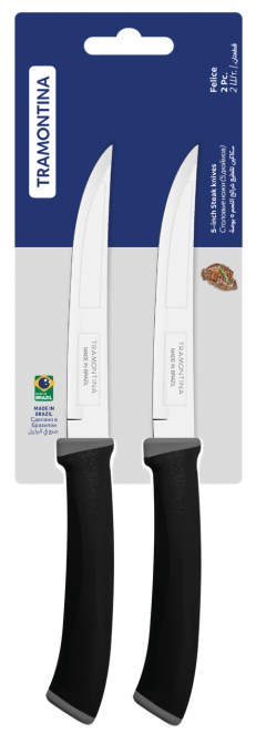 Набор ножей TRAMONTINA FELICE black, 2 предмета (6852751) Киев - изображение 4