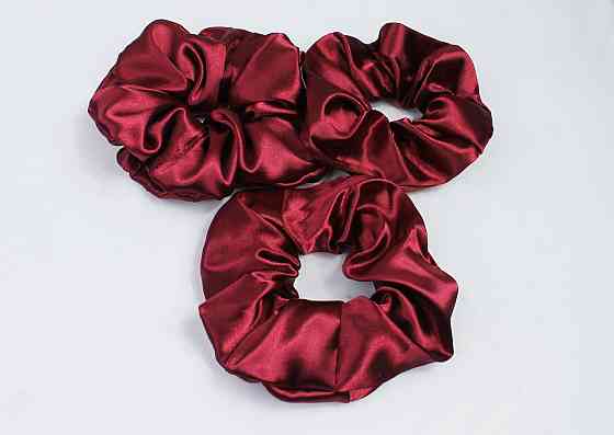 Резинка для волос атласная Бордовый Харьков