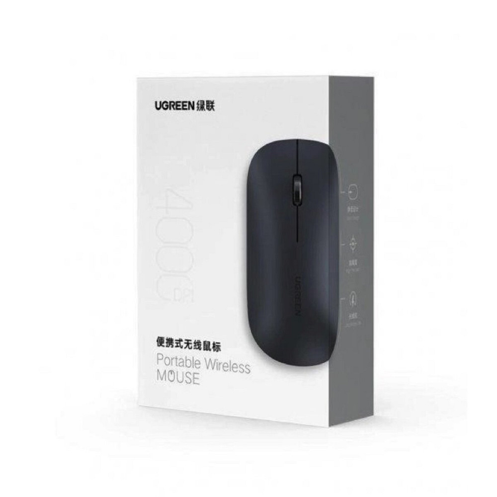 Миша UGREEN MU001 Portable Wireless Mouse  (Black) (UGR-90372) Киев - изображение 4