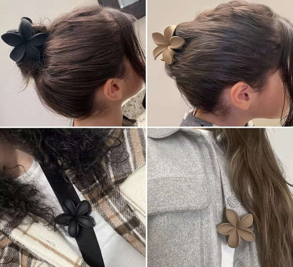 Заколка-крабік квітка матова Сміла - фото 6