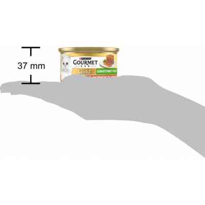 Паштет для кошек Purina Gourmet Gold. С уткой, морковью и шпинатом. Кусочки в паштете 85 г (7613033728778) Винница