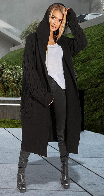 Теплий кардиган з капюшоном (48-52) Київ - фото 6